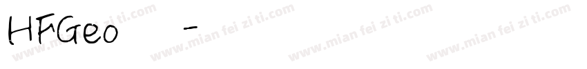 HFGeo 字体字体转换